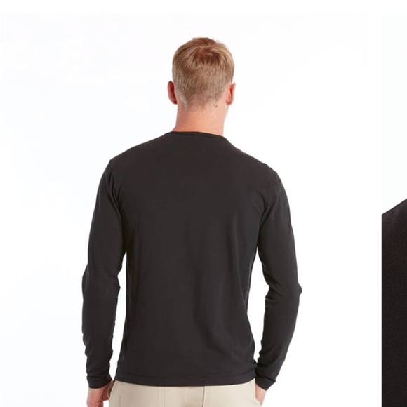 Public Rec Men’s Go-To Crew Neck Long Sleeve T-shirt Black Sz L Everyday Top - Picture 3 of 10